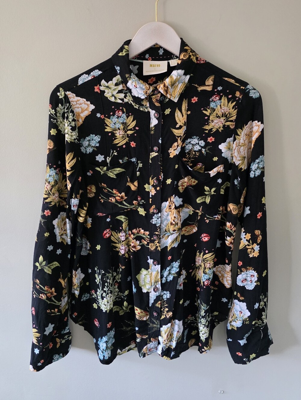 Maeve 2 Soft Romantic Bohemian Cottagecore Floral Woodland Blouse